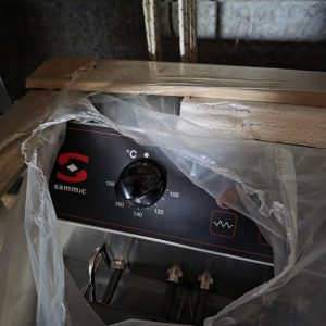 Friteuse Sammic 15 litres sur coffre en triphasé